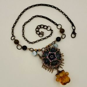 Pam Hiran/Anthropologie Colorful Bead Necklace